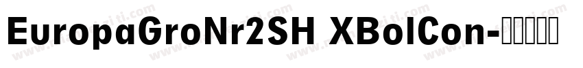 EuropaGroNr2SH XBolCon字体转换
